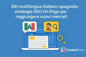 Sitios web multilingües italiano-español con TranslatePress para llegar a nuevos mercados